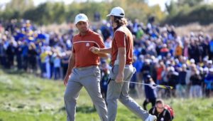 Moliwood Tommy Fleetwood and Francesco Molinari