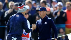 Team USA Justin Thomas and Jordan Spieth