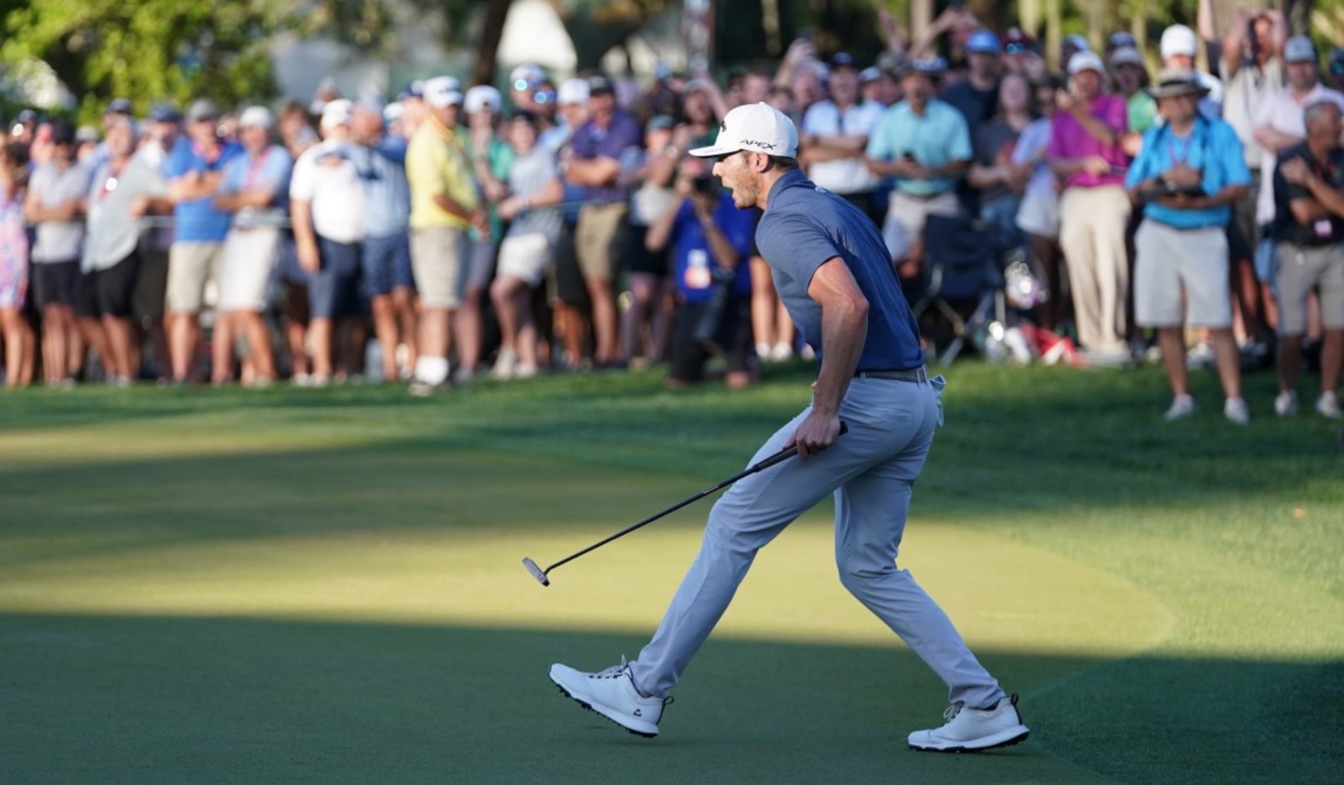 Watch: Burns' 35-foot birdie putt to win Valspar playoff