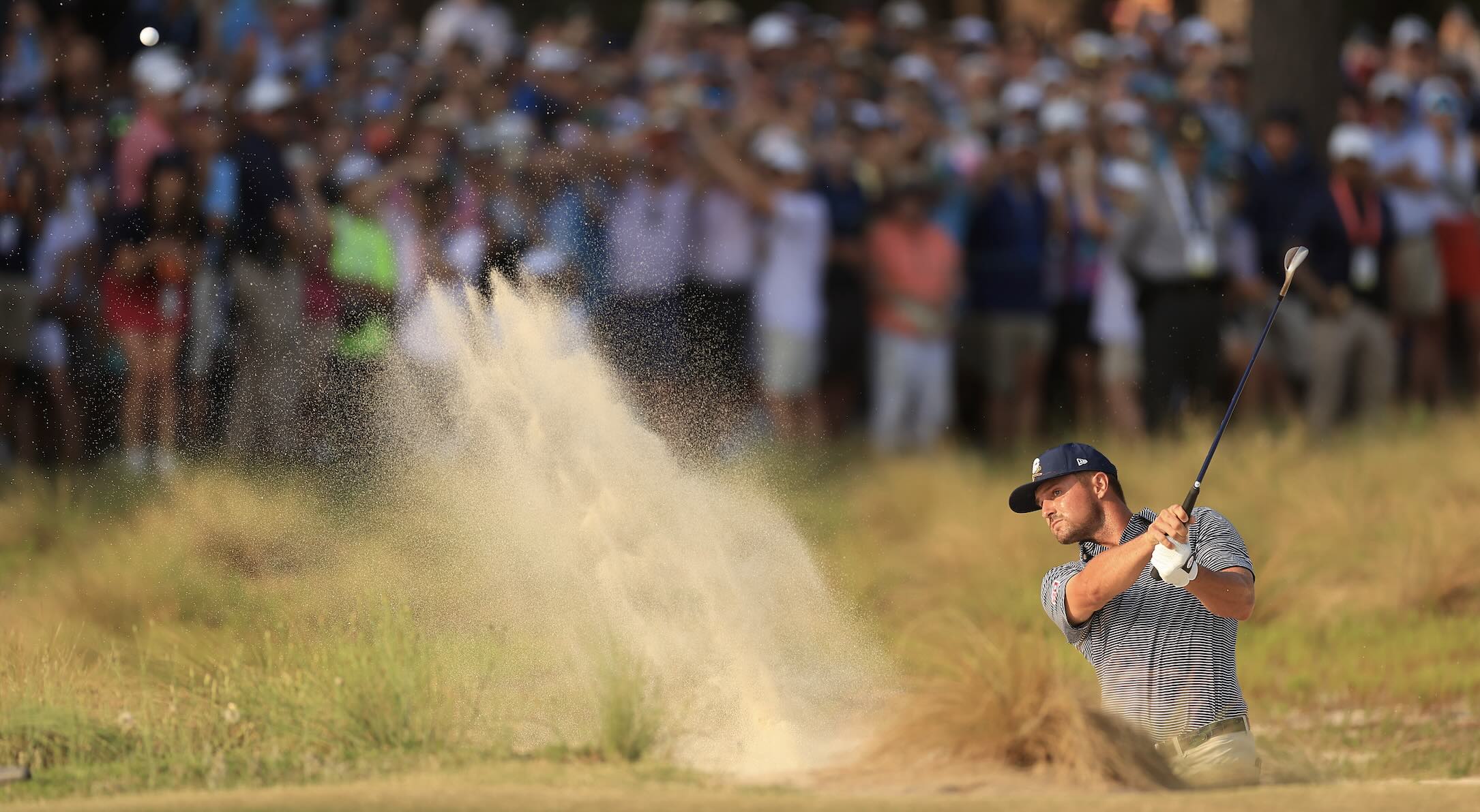 Bryson DeChambeau bunker 16 June 2024 Sean M Haffey Getty Images