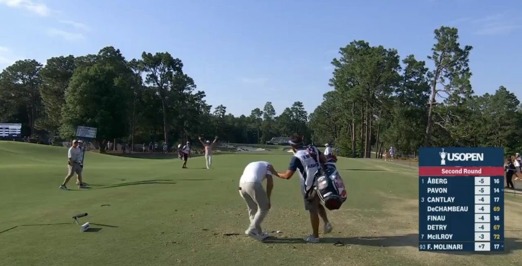 Francesco Molinari ace hole-in-one US Open