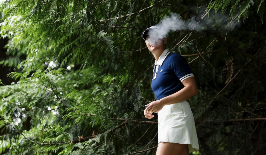 Charley Hull smokes 2024 Steph Chambers Getty Images