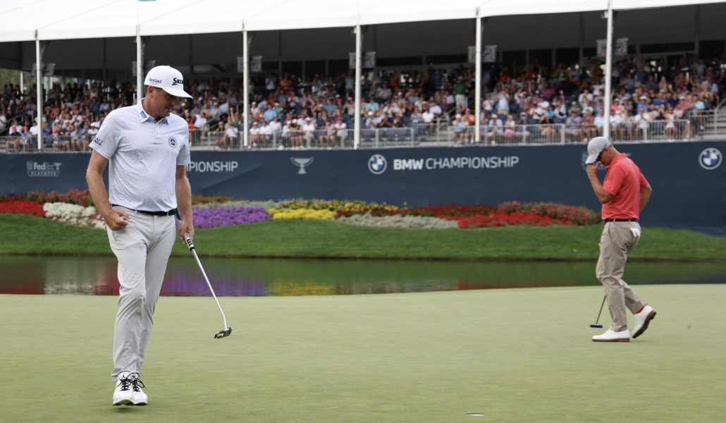 Keegan Bradley Adam Scott 25 Aug 2024 Harry How Getty Images