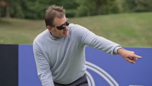 Faldo Willett blind golf challenge