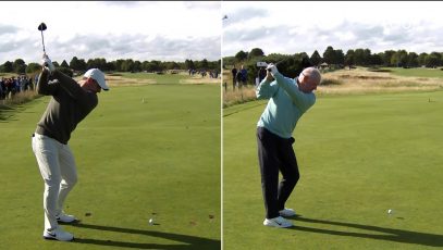 Rory McIlroy Dad Swing Comparison