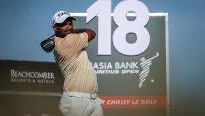 Dylan Naidoo @1 Dec 2024 AfrAsia Mauritius Open Sunshine Tour