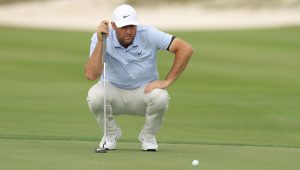 Scottie Scheffler putt 7 Dec 2024 Kevin C Cox Getty Images