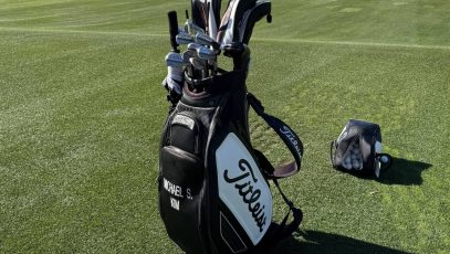 Michael Kim's golf bag