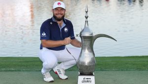 Tyrrell Hatton 19 Jan 2025 Dubai Desert Classic Richard Heathcote Getty Images