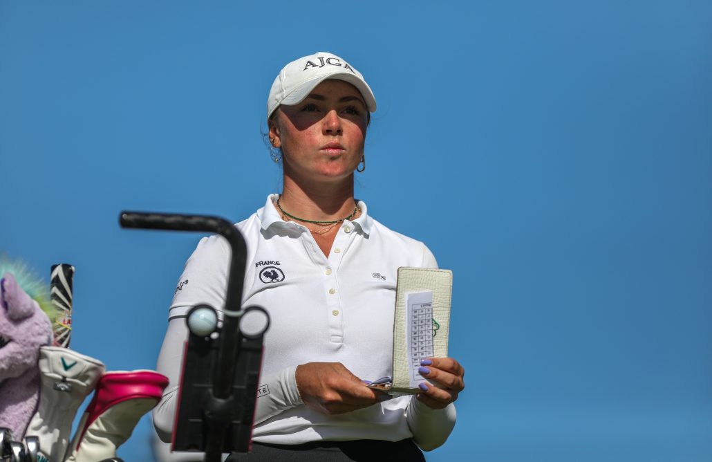 Cape Town, SOUTH AFRICA - April 1: Lucie Malchirand during round 3 of the Investec South African Ladies Open at Steenberg Golf Estate. EDITOR'S NOTE: For free editorial use. Not available for sale. No commercial usage. (Photo by Petri Oeschger/ Sunshine Ladies Tour)